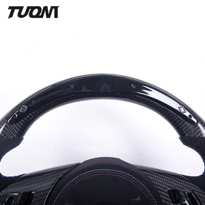 Volant professionnel en cuir suédé noir <span class=keywords><strong>M5</strong></span> <span class=keywords><strong>E60</strong></span> en Fiber de carbone avec Led pour Bmw - Product Image 2