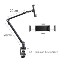 Support de téléphone portable en métal à 360 degrés pour lit de bureau