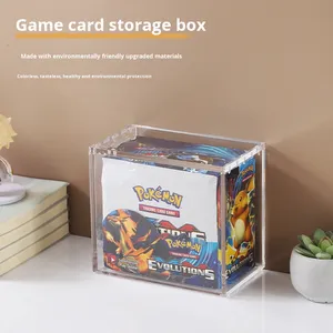 Hộp trưng bày thẻ bài Pokémon bằng acrylic hiện đại, có nam châm, trong suốt, chống bụi, có thể xếp chồng, hộp đựng thẻ bài bí mật - Product Image 3