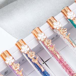 Bolígrafo de Metal de Lujo con Clip de Flor y Logotipo Personalizado para Regalo de Navidad, Boda o Cumpleaños - Product Image 3