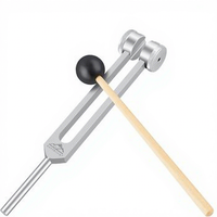Custom OEM Brand 128 Hz Tuning Fork Metal Hammer Cleaning Cloth Musical Instruments Teaching Meditation Sound Therapy Accessory