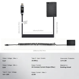 Batería Ficticia LP-E17 E17 con Tipo-C y LED para Cámaras <span class=keywords><strong>Canon</strong></span> <span class=keywords><strong>EOS</strong></span> 77D 750D 760D 8000D M3 M5 <span class=keywords><strong>M6</strong></span> Rebel T6i T6s Kiss X8i 200D 800D - Product Image 3