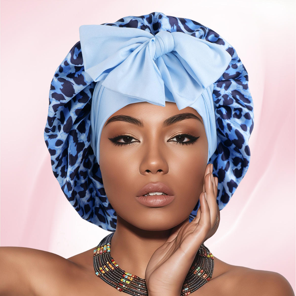 Imprimé léopard bleu