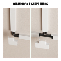 Accessoires de gaine de câblage en PVC ignifuges pour conduits électriques : coudes, raccords en T, embouts, connecteurs, coupe et extrusion