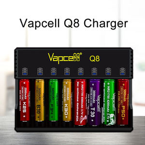 Vapcell Q8สมาร์ทชาร์จ<span class=keywords><strong>8</strong></span>สล็อ<span class=keywords><strong>ต</strong></span>ลิเธียมไอออนแบ<span class=keywords><strong>ต</strong></span>เตอรี่สำหรับ18650 21700โทรศัพท์ Li-ion 5V/1A เอาต์พุต Type-C 100W - Product Image 2