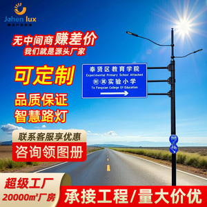 Fabricante de postes integrados para semáforos y señales para proyectos de alumbrado público municipal; postes integrados de 8 metros hechos a medida - Product Image 3