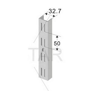 <b>Shop</b> Body Double Slotted Horizontal Chromed Zinc Adjustable Height Upright Stylish <b>Display</b> Rack for Indoor/Outdoor Use - Product Image 2