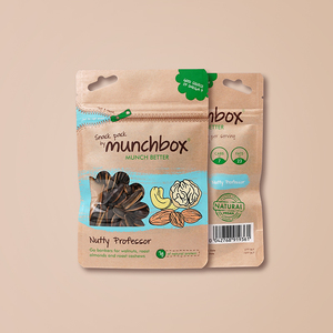 Pochette personnalisée en papier kraft avec fenêtre transparente, refermable, pour emballage de snacks, noix, graines de tournesol - Product Image 4