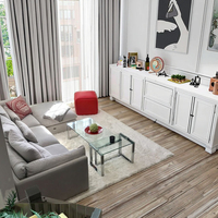 Conjunto de Sofás Seccionales Modulares de Tela, Diseño Súper Cómodo, Estructura de Madera Sólida, Combinación Libre para Muebles de Sala