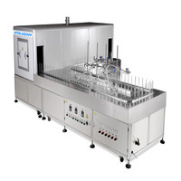 Ligne de revêtement en poudre électrostatique contrôlée par PLC automatique avec four de cuisson et cabines de pulvérisation
