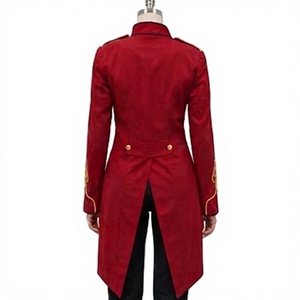Red Women Hussar Jacket <b>Vintage</b> Windproof Quilted <b>Button</b> Front Ceremonial Uniform Outerwear - Product Image 2