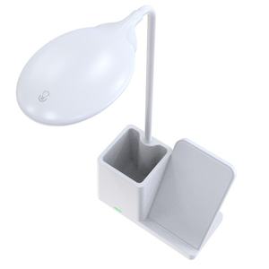 Organizador de Escritorio con Soporte para Bolígrafos, Cargador Inalámbrico Rápido con Lámpara, Accesorios de Escritorio para iPhone - Product Image 3