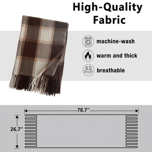 High Quality <b>Women</b> Solid Long Winter Scarf Soft Warm <b>Shawl</b> <b>Wrap</b> with Tassel Fringe Fashion Neck Accessory Polyester - Product Image 6
