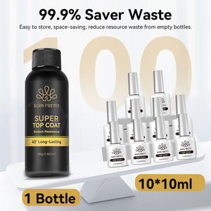 BORN PRETTY 100г Топ-гель для ногтей с суперблеском, большой объем, для самостоятельного использования, под собственной торговой маркой, смываемый, стойкость до 45 дней - Product Image 6
