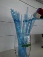 Pailles d'égouttage flexibles PHA Matériaux biodégradables et compostables extra longs