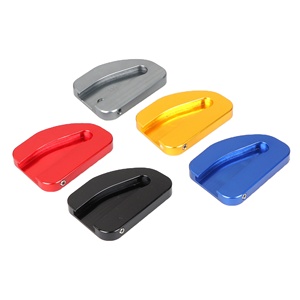 Placa de soporte lateral de aluminio CNC, ampliadora de almohadilla de extensión de pata de cabra para <span class=keywords><strong>Gold</strong></span> <span class=keywords><strong>Wing</strong></span> GL1800 2001-2015, accesorio para motocicletas - Product Image 1