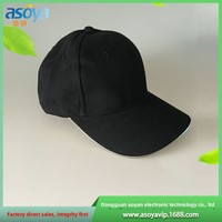 Gorra de Béisbol de 6 Paneles con Luces LED para Hombre, 100% Algodón, Protección Solar para Exteriores, Diseño Fluorescente Luminoso de Fábrica