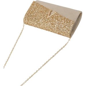 Sac de soirée élégant pour femme, pochette décorée de la lettre V, sac à main décontracté pour la vie quotidienne, sac à bandoulière pour occasions formelles - Product Image 4