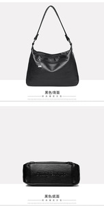 กระเป๋าถือมีคลาสพร้อมกระเป๋าถือขนาดใหญ่เรียบง่ายกระเป๋าถือแฟชั่นใหม่สำหรับผู้หญิงกระเป๋าถือ PU กระเป๋าสะพายไหล่กระเป๋าแมสเซนเจอร์ - Product Image 5