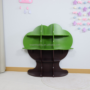 Estantería de Madera para Niños con Forma de Árbol, Estante de Almacenamiento y Exhibición para Interiores - Product Image 6