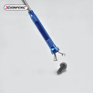 Captador de garra flexível 3 em 1, aço inoxidável com led ferramentas de recauchutagem com clipe xianfeng magnético captador