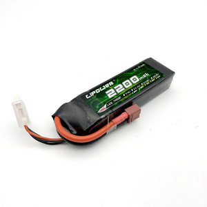 Batterie LiPo 11.1V 2200mAh 3S avec taux de décharge élevé et connecteur XT60 pour drones - Product Image 1