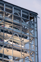 Garaje de Estructura de Acero, Cobertizo de Acero Galvanizado, Garaje Vertical, Garaje Pequeño para Solución de Espacio de Estacionamiento