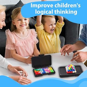 Jeu de puzzle IQ avec minuteur, 500 niveaux de défi logique, plastique, unisexe, pour les enfants de 2 à 3 ans, sans piles - Product Image 3