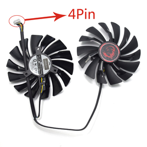 PLD10010S12HH GPU 4PIN สำหรับ <span class=keywords><strong>MSI</strong></span> RX470 480 <span class=keywords><strong>570</strong></span> 580 GTX1080Ti 1080 1070 1060การ์ดเกมคูลเลอร์พัดลม - Product Image 2