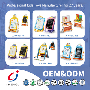 <span class=keywords><strong>Pizarra</strong></span> de Dibujo Magnética de Doble Cara Chengji para Niños, Ajustable en Altura, Juego de Juguetes Educativos para el Desarrollo Cognitivo Infantil - Product Image 4