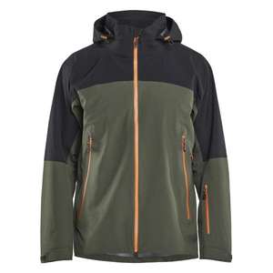 BLAKLADER-Veste Shell 498019164240S en stretch de haute qualité Vert forêt/Rouille-EAN 7330509942697 PROTECTION TOUS TEMPS - Product Image 1