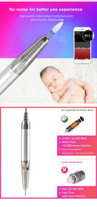 85W ricaricabile senza spazzole 35000 RPM senza spazzole motore trapano E File per Manicure professionale salone - Product Image 3