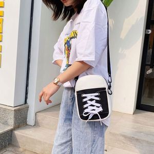 Bolso Bandolera Deportivo de Lona Vintage con Cierre de Cremallera para Mujer, Bolso Mensajero Juvenil Unisex a la Moda - Product Image 2