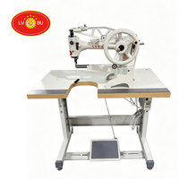 LVBU-2972 Machine à coudre pour la réparation de chaussures à bras long, de haute qualité, à aiguille simple, à lit cylindrique, manuelle et électrique double fonction
