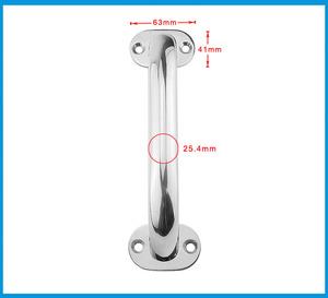 Maniglia a benna in acciaio inossidabile 200 di grado marino da 304mm maniglia per corrimano per porta maniglia per maniglione maniglia per boccaporto per barche Yacht bagno marino - Product Image 2