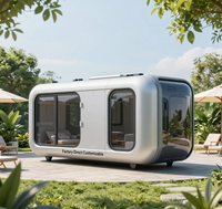 Cabine Capsule Spatiale Personnalisée d'Usine Chinoise, Maison Préfabriquée Moderne en Acier de Haute Qualité, Aménagement Intérieur Portable pour Hôtels