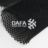 Tela de Malla 3D Transpirable 100% Poliéster para Fundas de Asiento, Rojo y Negro, Peso Medio