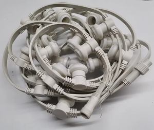 Wetterfeste Stranglicht-Patio-Lichter 48ft 15 hängende Steckdosen 2w led s14 dimmbare Vintage Edison-Glühlampe für Hinterhof - Product Image 3