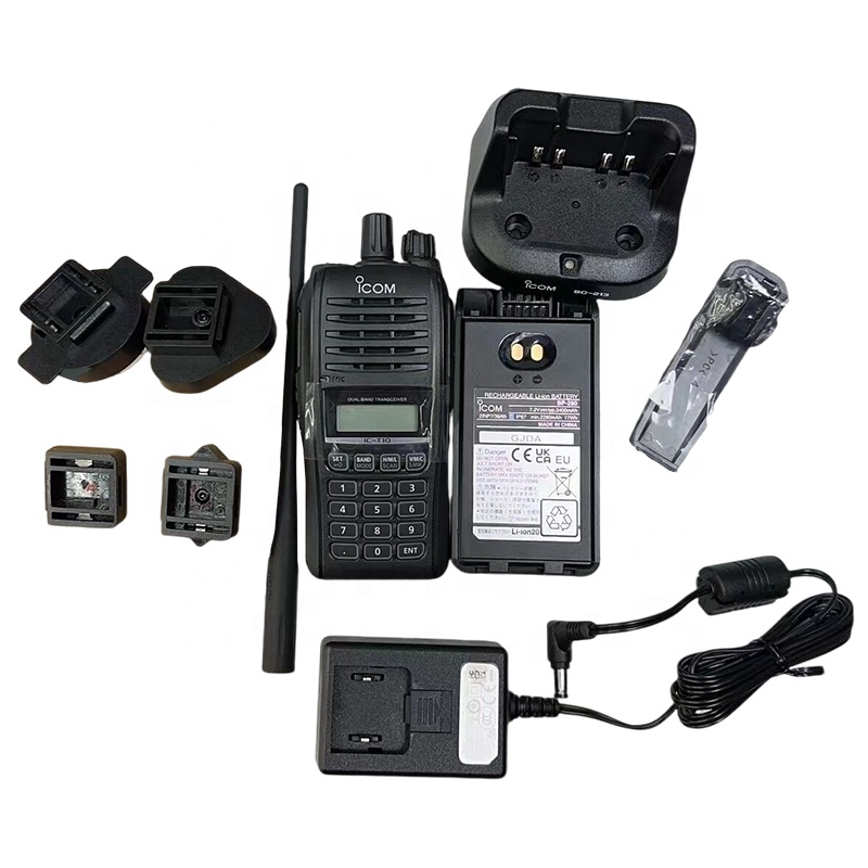 ICOM IC-T10 Dual Band Walkie Talkie - Waterproof & Versatile