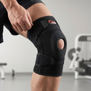 <span class=keywords><strong>Genouillères</strong></span> réglables en néoprène OEM, absorption des chocs en silicone, équipement de protection sportive respirant unisexe - Product Image 1
