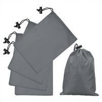 Sacs à cordon en polyester 420D, réglables, pliables, cylindriques, portables, en nylon, pour le rangement des jouets, des articles de sport et des activités de plein air