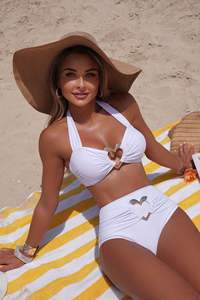 Baishiwei 2026 nueva moda Sexy corazón joyería accesorios mujer <span class=keywords><strong>Bikini</strong></span> transfronterizo superventas Bandeau traje <span class=keywords><strong>de</strong></span> baño cintura Logo - Product Image 6