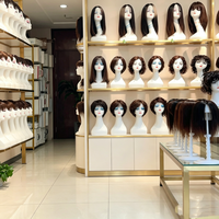Présentoir de Luxe Doré pour Perruques, Support de Rangement Commercial pour Mannequins de Salon de Coiffure, Meuble d'Exposition de Perruques