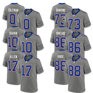 Jersey Nickel Buffalo 2026 Kustom, Seragam Sepak Bola Amerika Jahitan Bordir, Pakaian Olahraga Remaja - Product Image 1