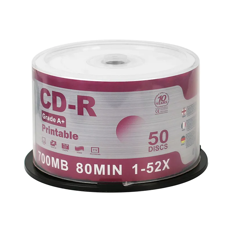 CD البسيط بالجملة قرص فارغ CD-R حارق بالجملة 700 ميجا بايت CD-R البسيط