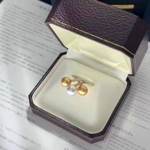 Support de bague en argent S925 pour accessoires de perles DIY, support de bijoux tendance en coquillage vide rond de 10 à 13 mm pour femmes - Product Image 3