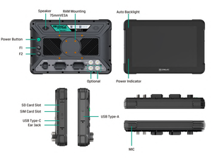 Tableta Industrial Resistente <span class=keywords><strong>al</strong></span> Agua 3Rtablet AT-10A de 10.1 Pulgadas con Sistema Android IP67, Procesador Qualcomm Octa-Core, 4G LTE y Wi-Fi - Product Image 3