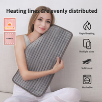 Almohadilla calefactora eléctrica portátil personalizada para alivio de la espalda, cable calefactor de regulación de temperatura constante lavable para uso doméstico