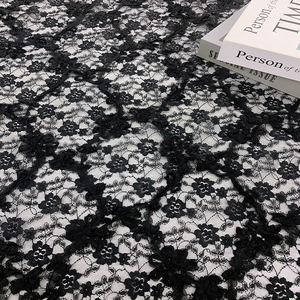 Tissu en dentelle guipure florale 3D cordonnée en spandex/polyester souple, brodé, extensible, pour chaussures de mariée et de soirée, vente en gros - Product Image 1