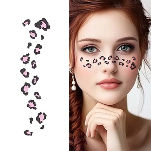Personalizado mujeres niñas temporal brillo peca pegatina tatuajes impermeable maquillaje temporal impreso Sexy cara cuerpo - Product Image 2